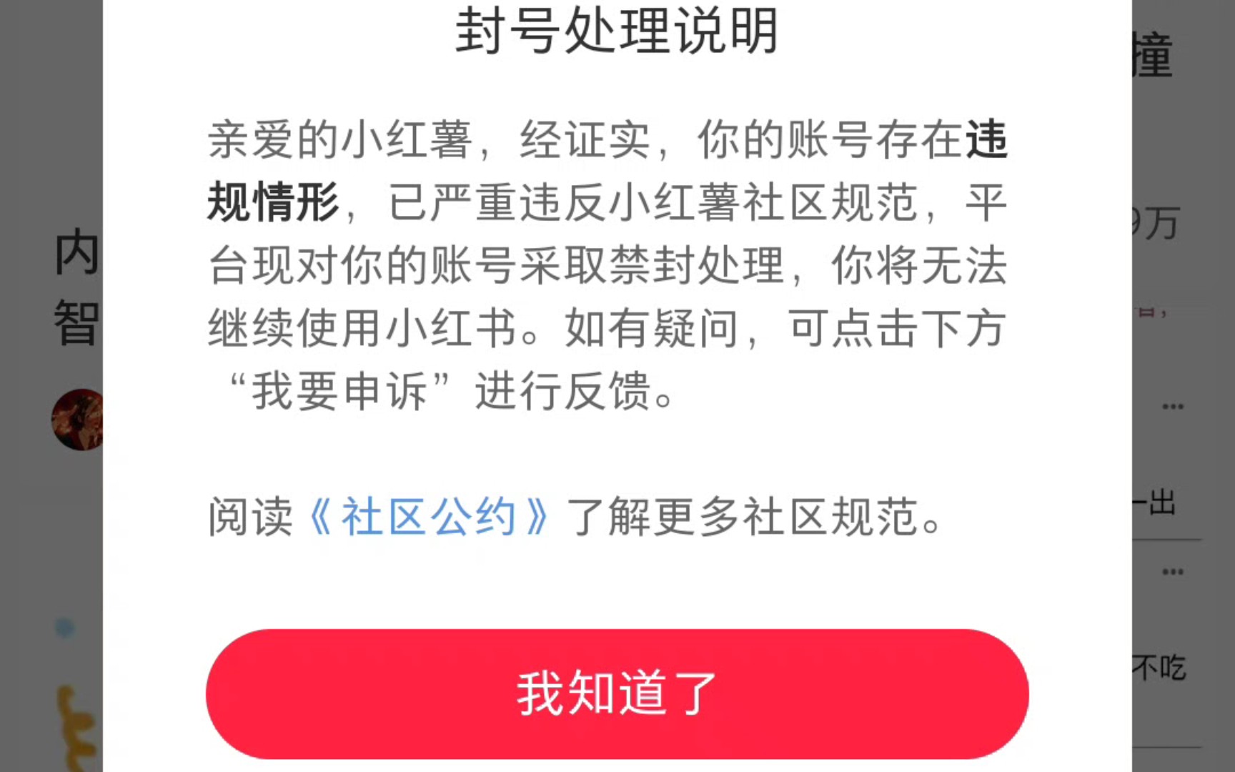 [图]小红书无预警封号：账号被'小黑屋'，🐭🐭寄了捏。