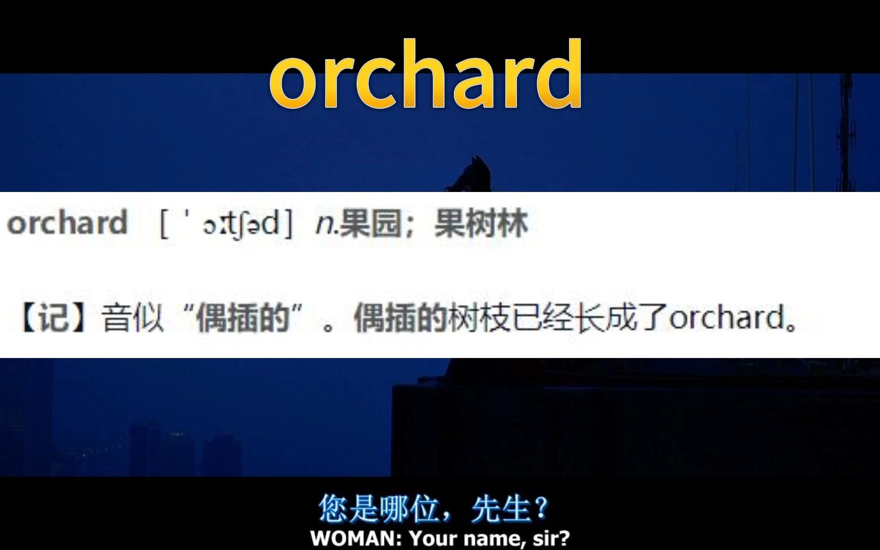 考研单词orchard哔哩哔哩bilibili