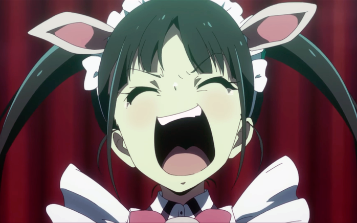 "她得意地笑 她在狂笑 她真的在笑"