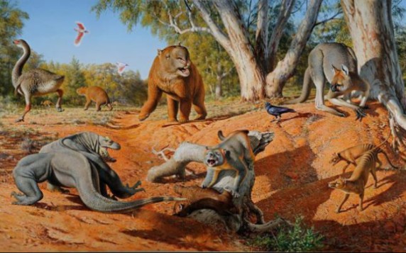 [图]澳洲巨型动物群（Australian Megafauna）生态还原