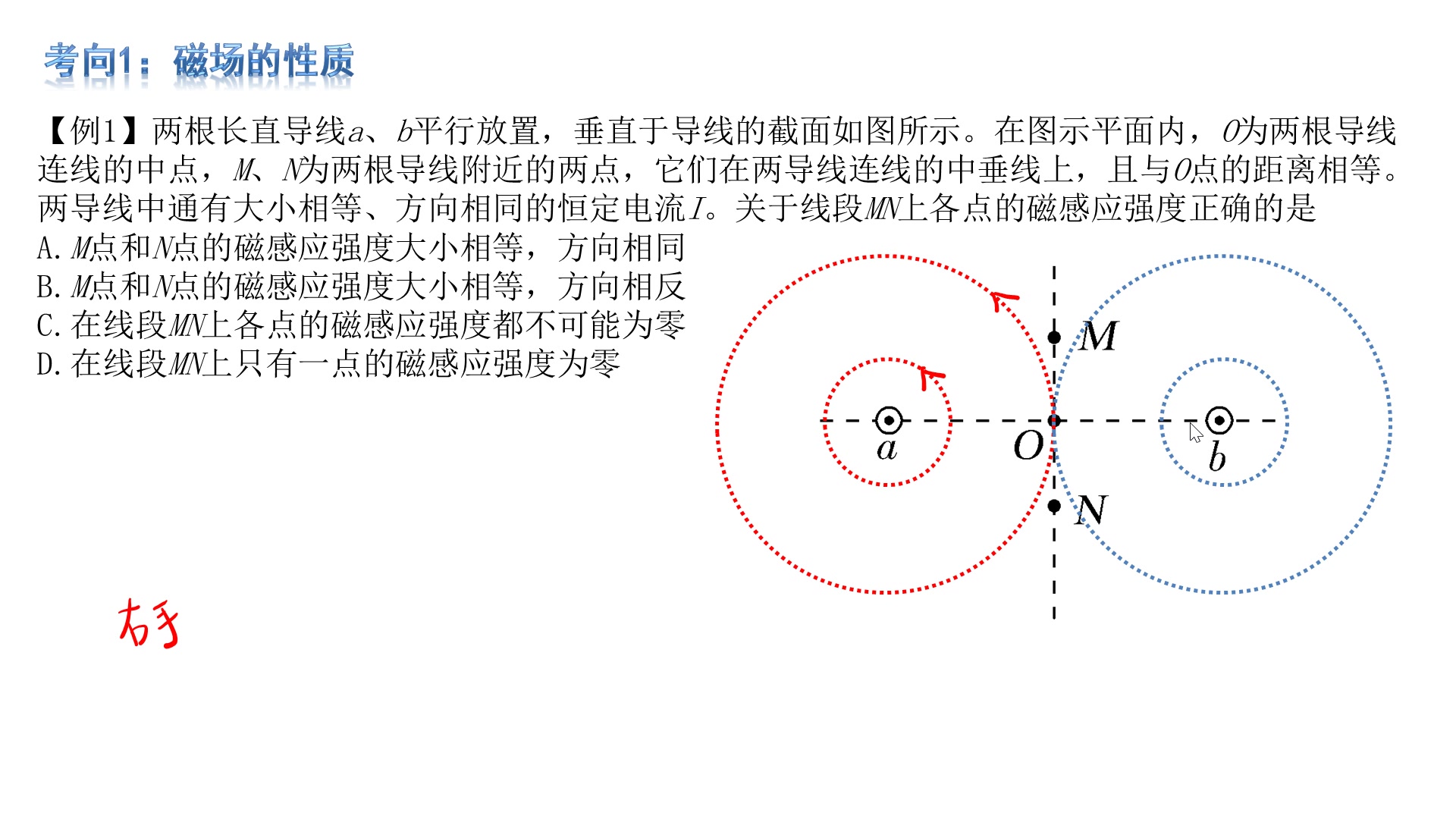 二轮05例1磁场的叠加问题