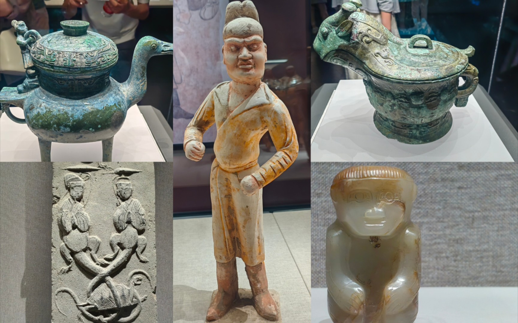 河南省博物院参观.里面藏品展出的想当多,强烈推荐.