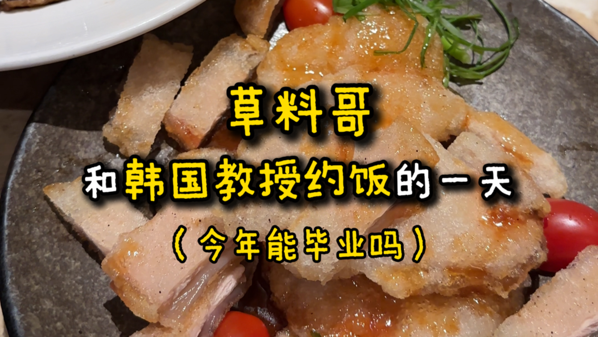 跟韩国教授约饭的一天（今年能毕业吗）