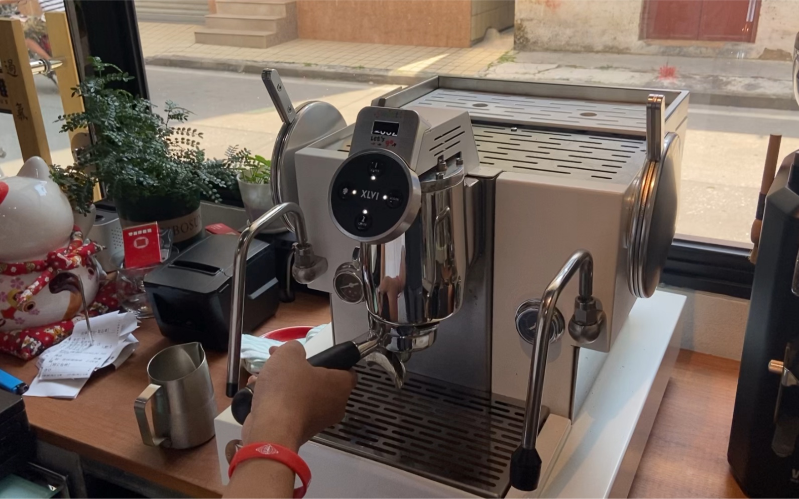 商用高颜值意大利咖啡机xlvi-sth9