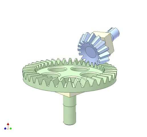 机构动画——斜角齿轮