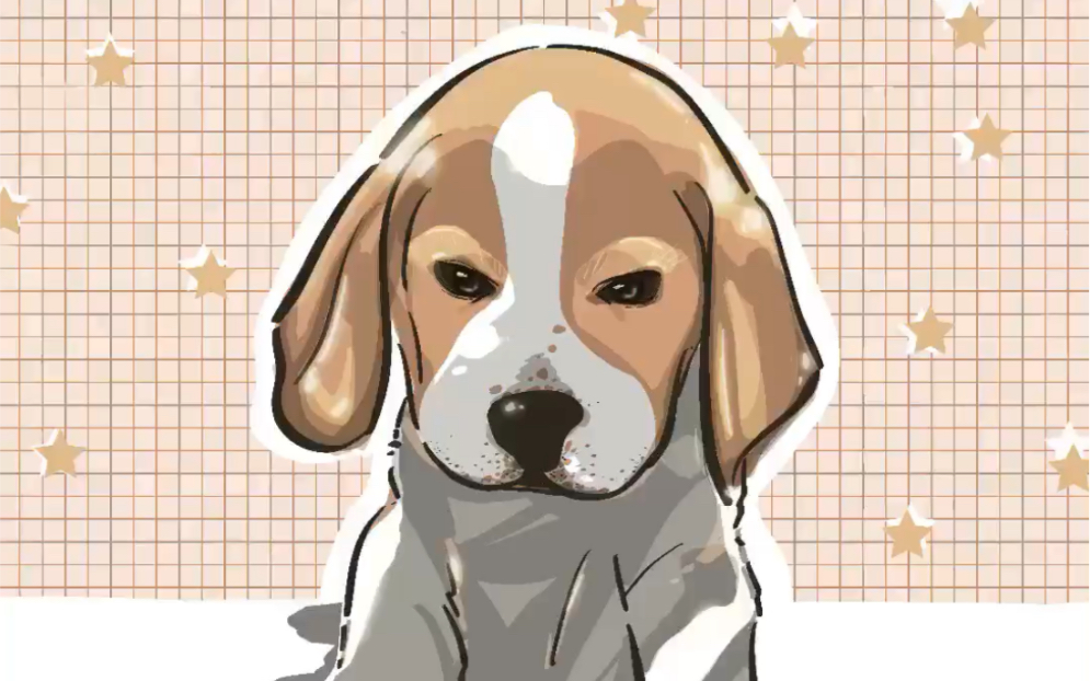 画臭臭的小比格