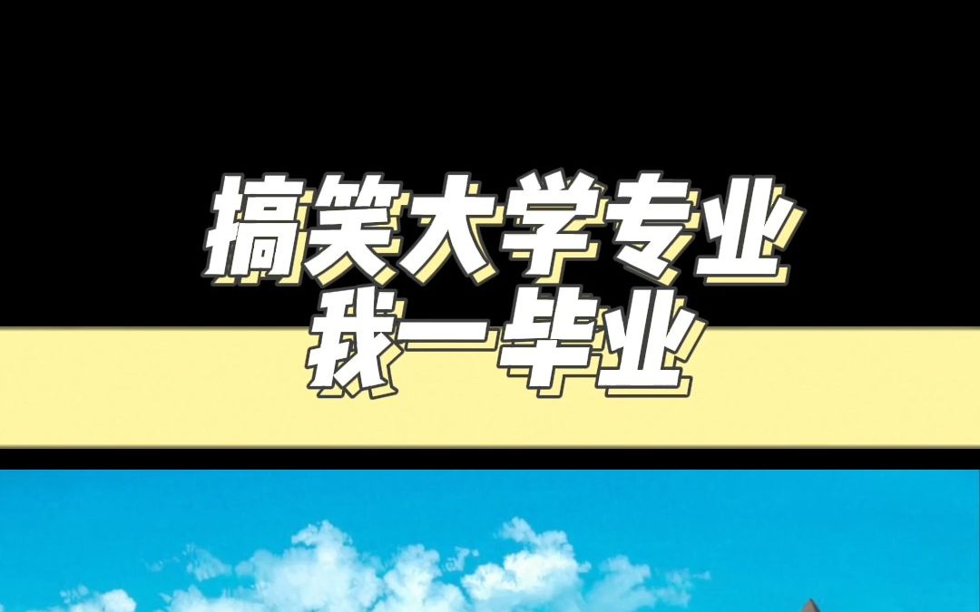 搞笑大学专业我一毕业