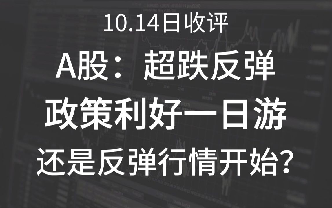 A股晚评:市场超跌反弹,超5000家上涨,两市成交量1.6万亿!是政策利好一日游,还是反弹行情开始?哔哩哔哩bilibili