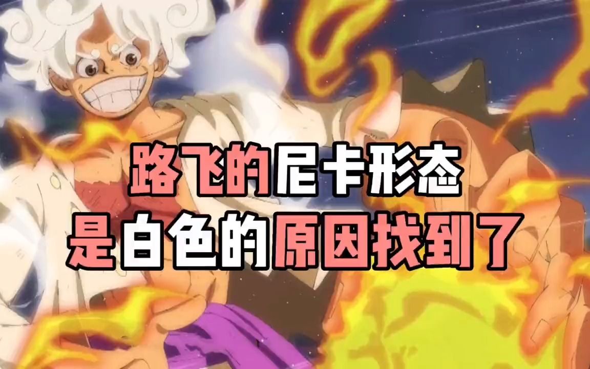 海贼王路飞的尼卡形态是白色的原因找到了#海贼王