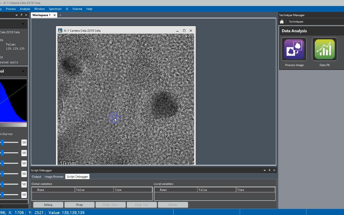 Digitalmicrograph处理得到HRTEM晶面间距数据哔哩哔哩bilibili