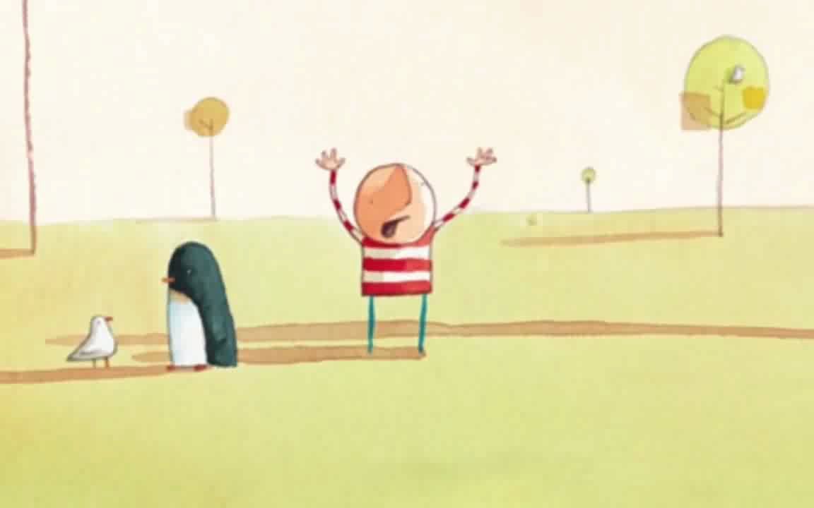 [图]绘本阅读英字幕_远在天边_Lost and Found By Oliver Jeffers - Read by Annie