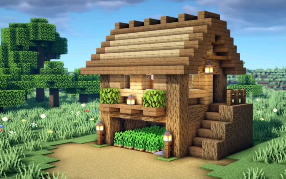 我的世界新手二层小屋