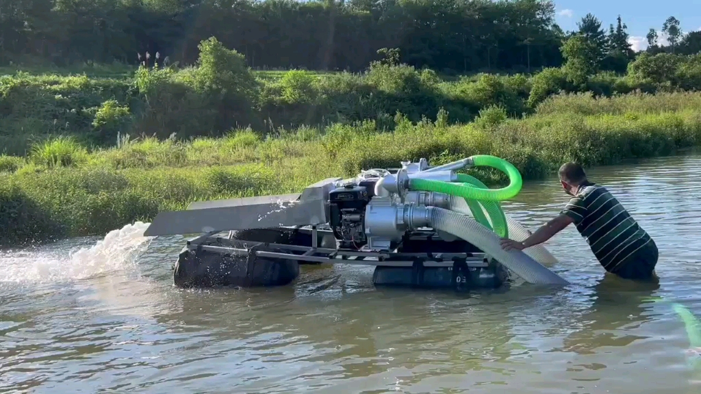 虹吸式淘金船淘金设备