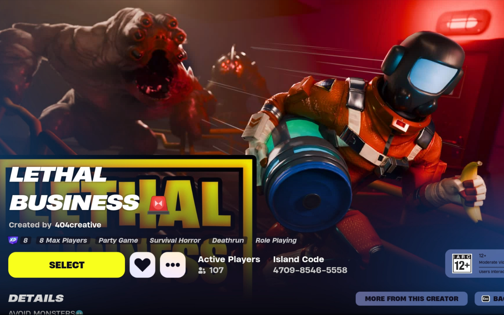 你甚至可以在堡垒之夜里玩到致命公司