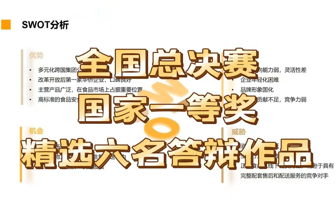 【免费领几万字作品内容】正大杯全国大学生市场调查与分析大赛全国总决赛国家一等奖精选六名答辩作品哔哩哔哩bilibili