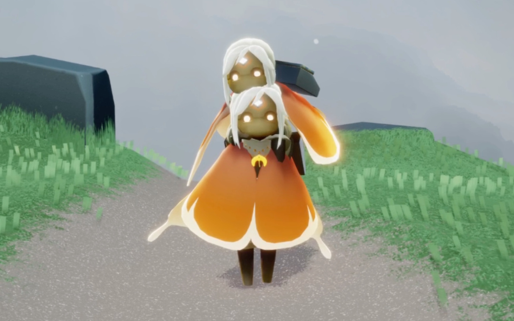 光遇给背背小可爱的祝福