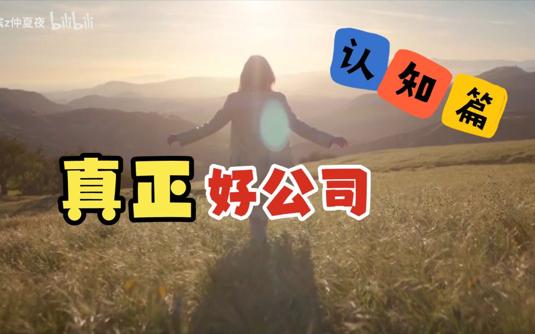 认知篇–真正的好公司哔哩哔哩bilibili