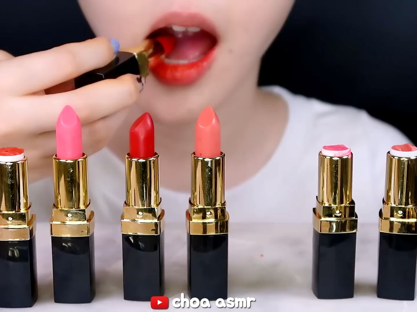 【choa】食用口红 巧克力 吃声