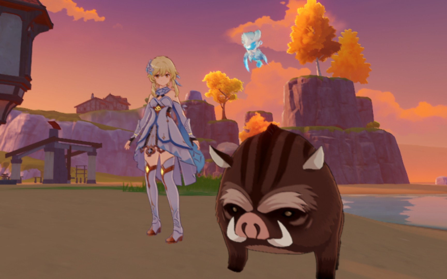 [原神]家园的野猪如何宰杀?快速无限杀猪教程!猪:看我如何无限重生!