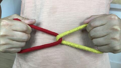 两手不碰绳头，如何才能让两条绳子串联在一起？学会后骗朋友玩_哔哩哔哩_bilibili
