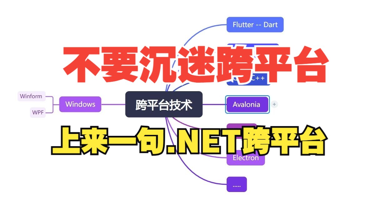 跨平台技术选择,不要去选 Avalonia 和 MAUI,一学一个不吱声.哔哩哔哩bilibili