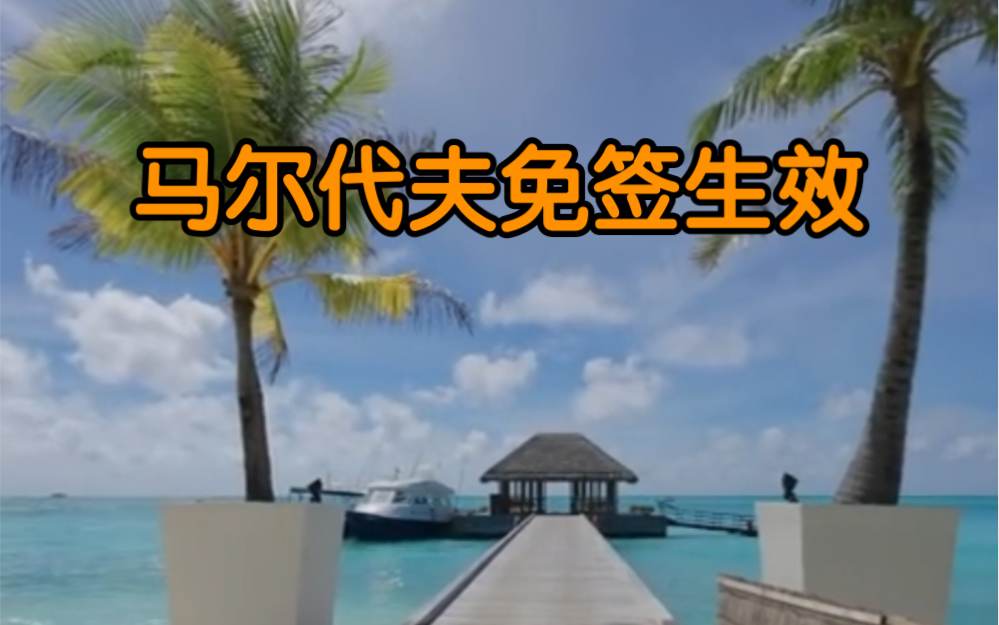 马尔代夫免签生效 旅游、商务等短期事由可免签停留不超过30天哔哩哔哩bilibili