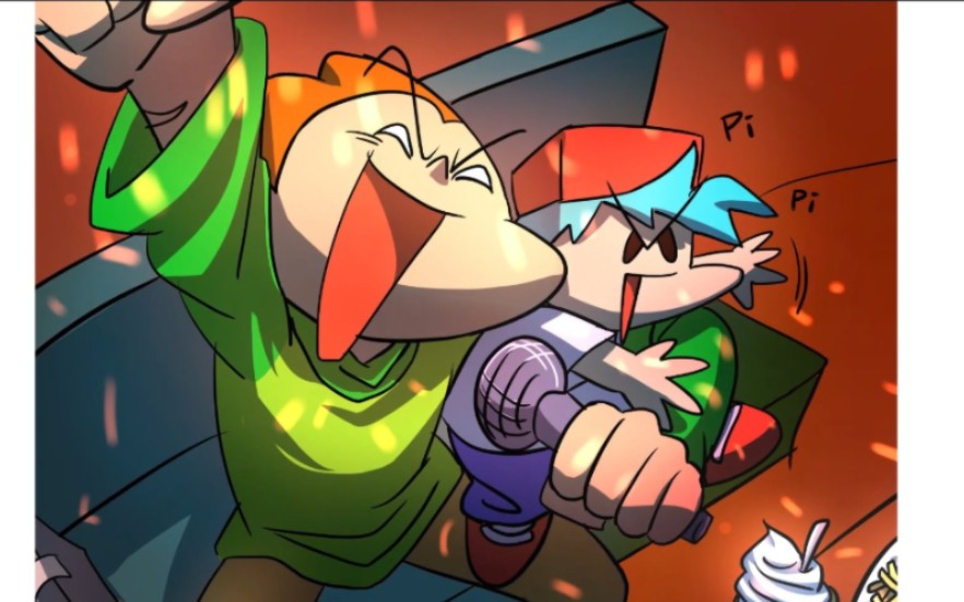 【转载】fnf有声漫画 pico和bf的友谊?