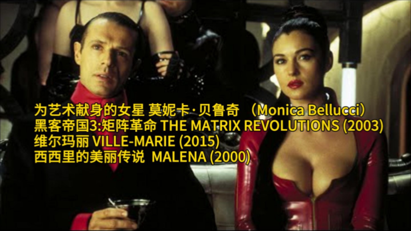 [图]为艺术献身的女星 莫妮卡·贝鲁奇 （Monica Bellucci）黑客帝国3:矩阵革命 维尔玛丽 西西里的美丽传说