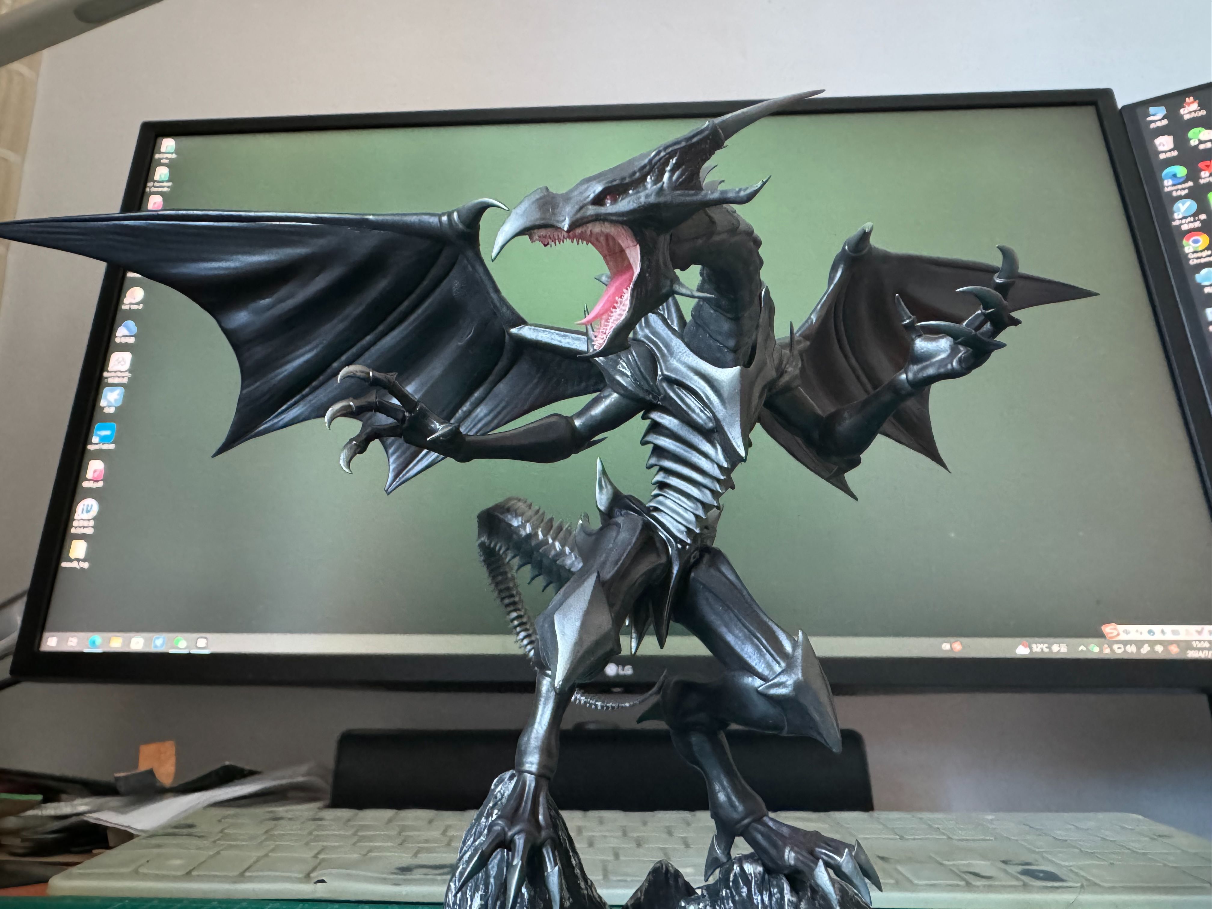 【自制3d打印手办】游戏王-真红眼黑龙