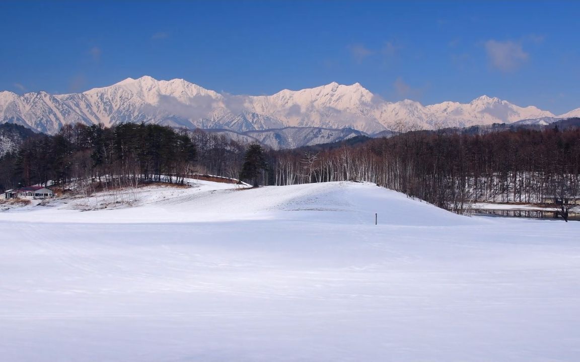 【超清日本】第一视角 长野县北阿尔卑斯山雪原的中山高原 2020.