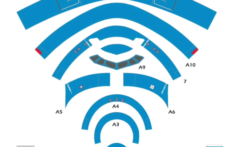 空客a380飞机纸模图纸图片
