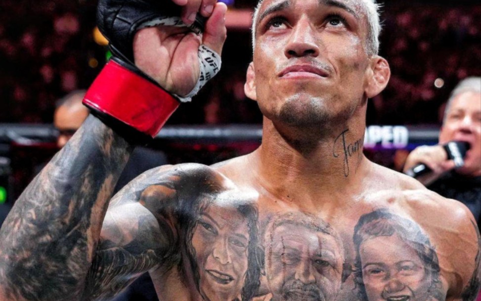 奥利维拉的空击和飞膝…在这里希望夜魔胜利ufc296