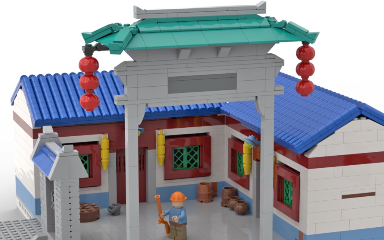 用乐高还原(熊出没环球大冒险)光头强的宿舍