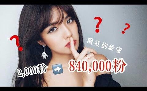 【WenWen Fitzgerald】从2000粉到840000粉 我的“网红”经验哔哩哔哩bilibili