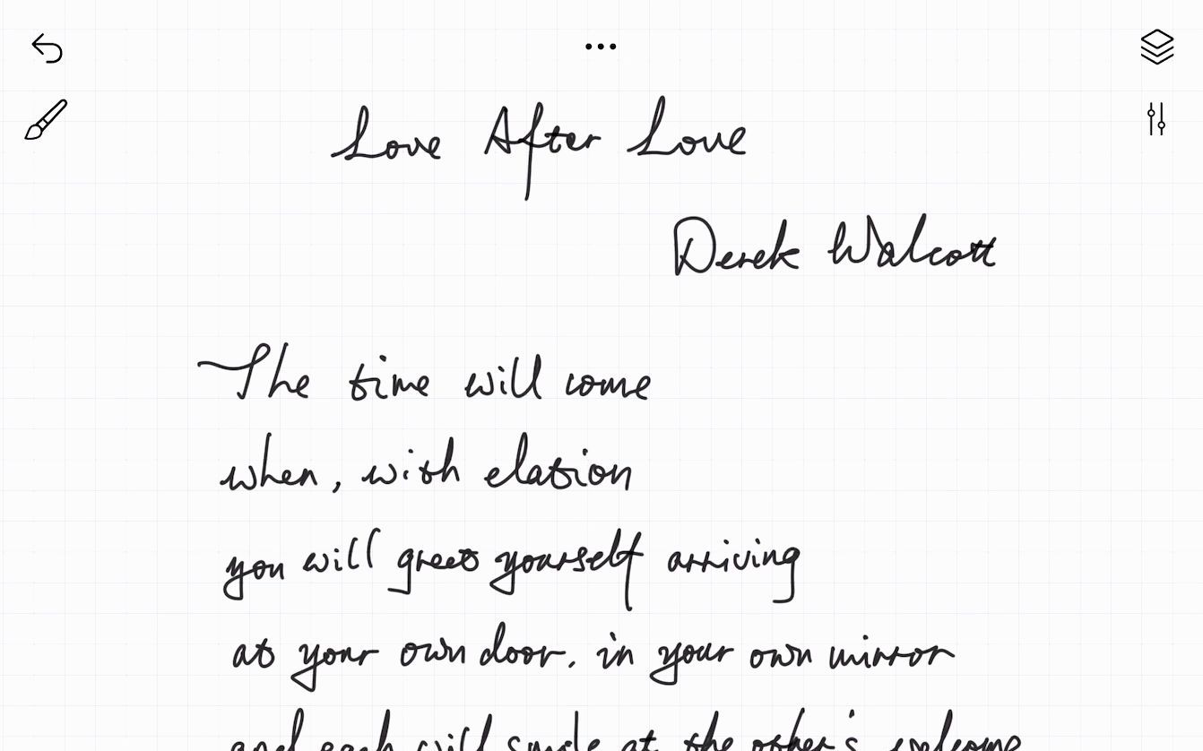 [图]爱你自己，爱你的一生Derek Walcott - Love After Love