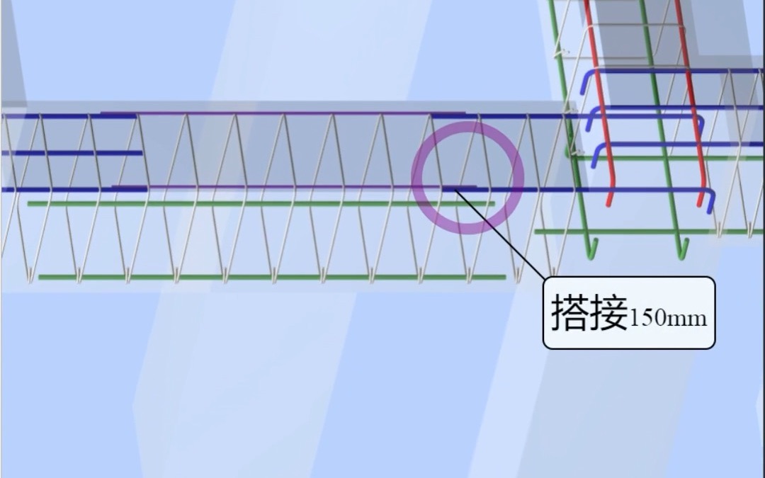 零基础学建筑结构识图:架立筋3d动画识图哔哩哔哩bilibili