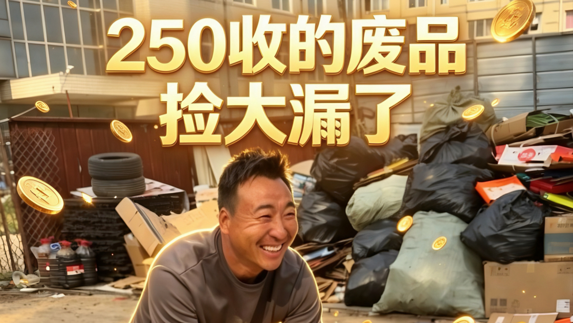 250收的废品 这把可捡大漏了