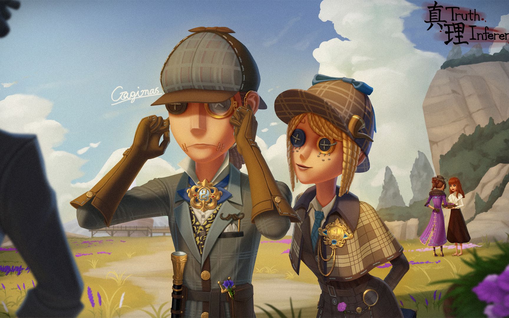 jpg【速涂过程】(推理先生和真相小姐)(live wallpaper)