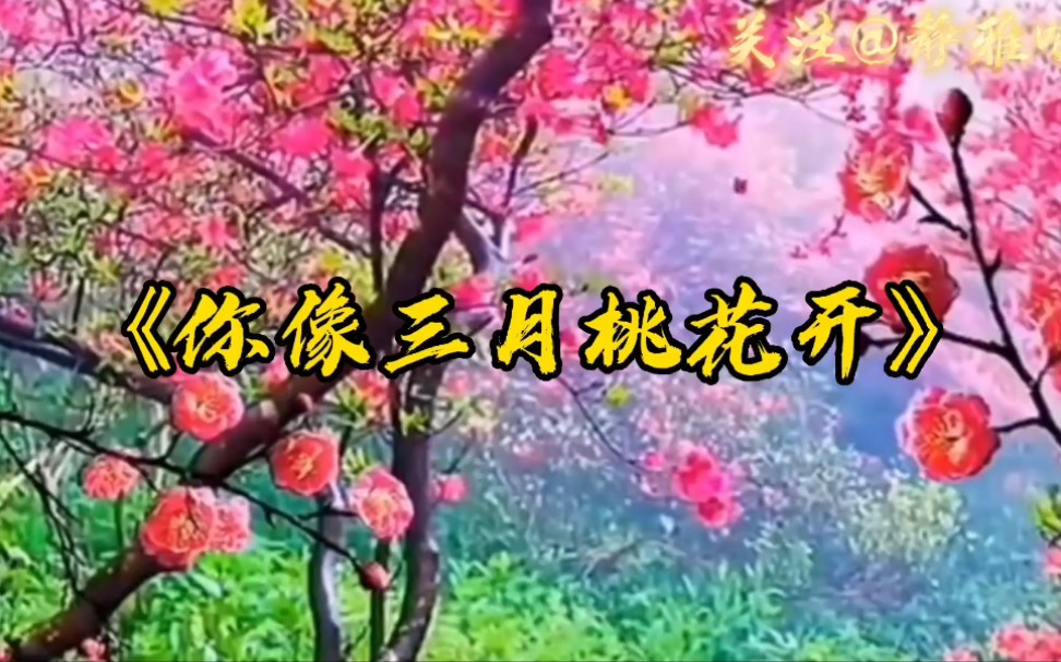 [图]歌曲《你象三月桃花开》