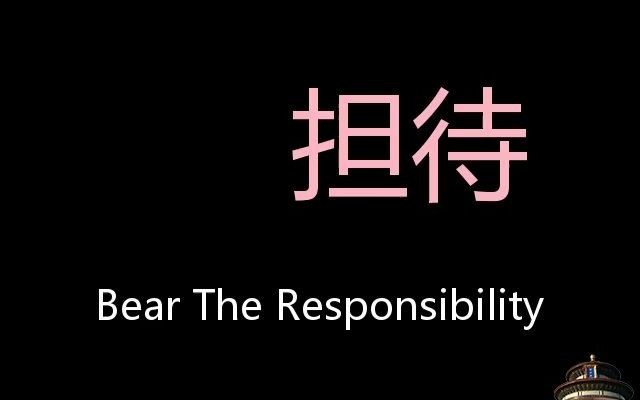 担待 Chinese Pronunciation bear the responsibility哔哩哔哩bilibili