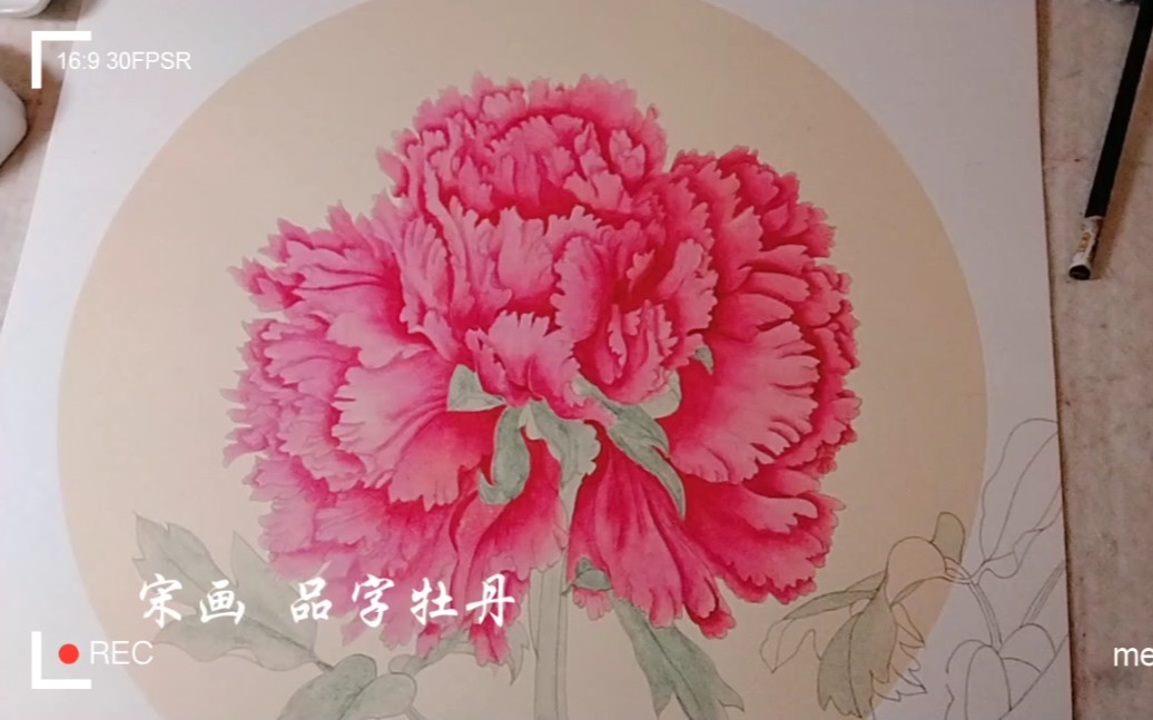 [图]向宋画致敬 品字牡丹（一）