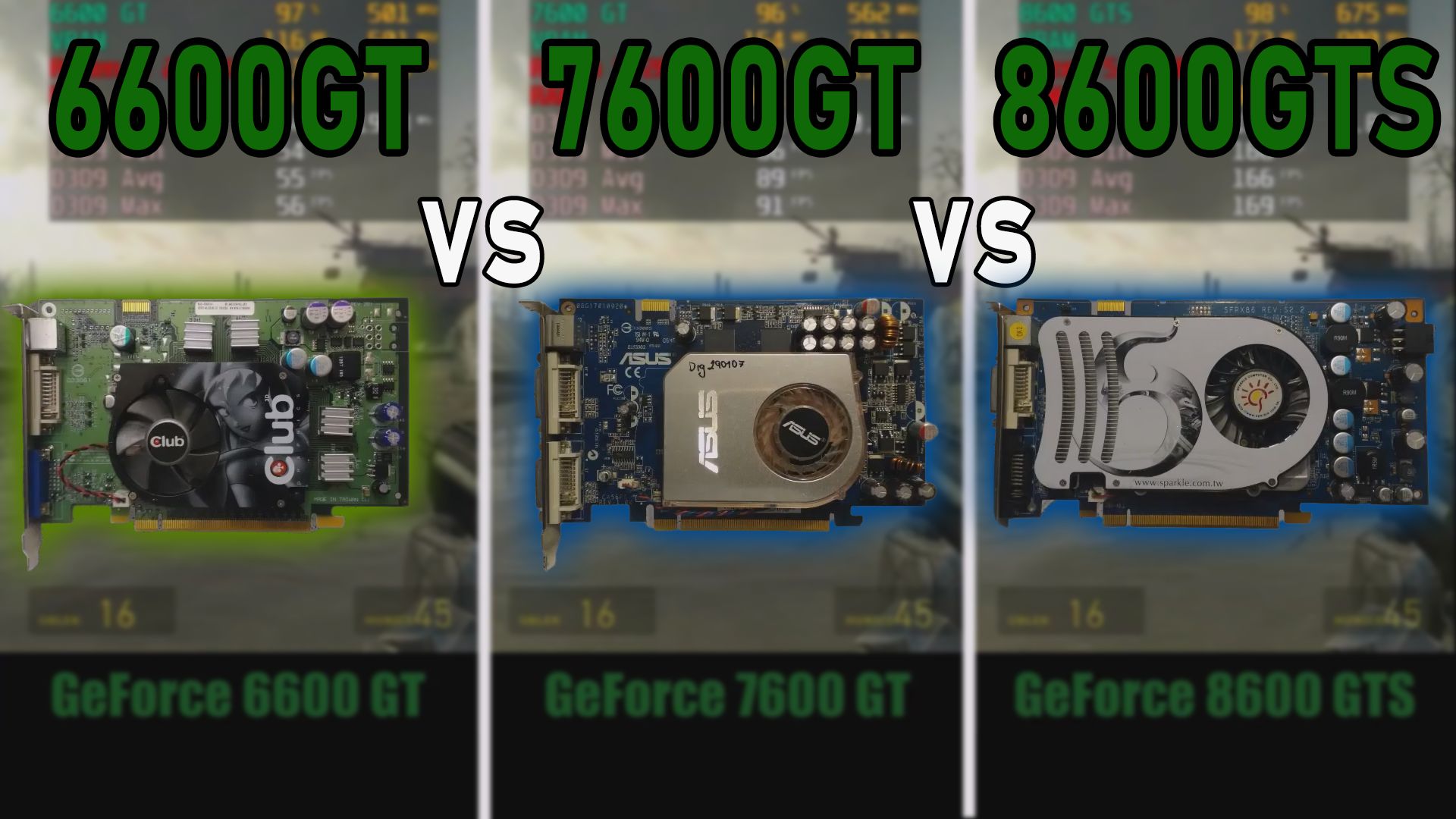 英伟达 geforce 6600 gt vs geforce 7600 gt vs geforce 8600 gts ,4