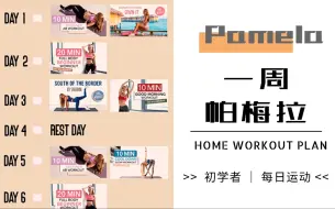 Download Video: Pamela帕梅拉一周运动计划｜新手友好（每日分P）