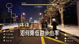 Download Video: 详谈如何降低跑步心率，下雪天轻松跑11公里，20231212训练日记