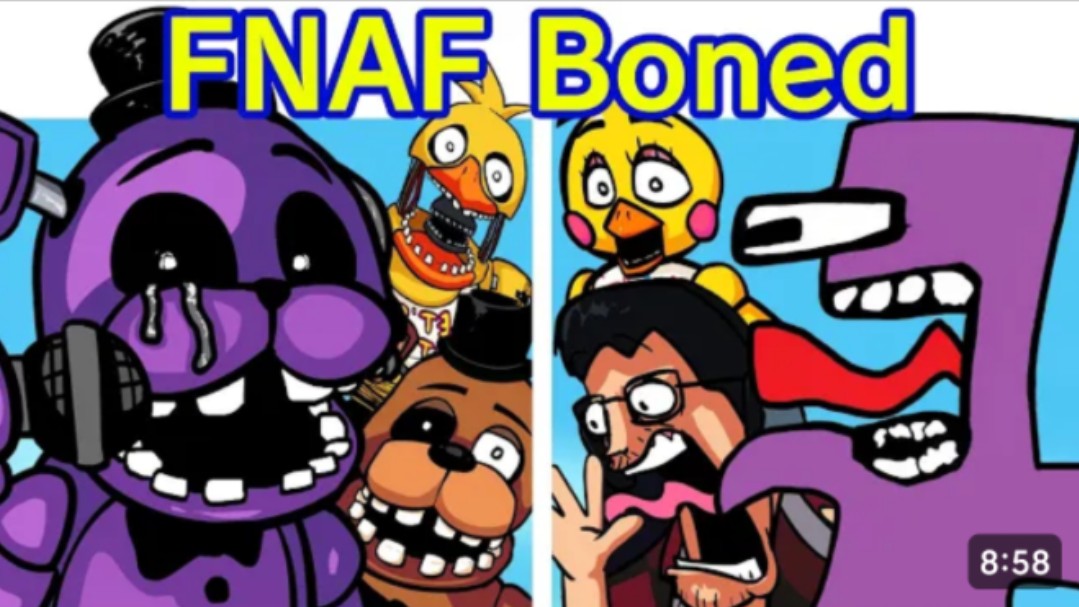 friday night funkinboned but w/ custom sprites (bite fnaf 2 mix