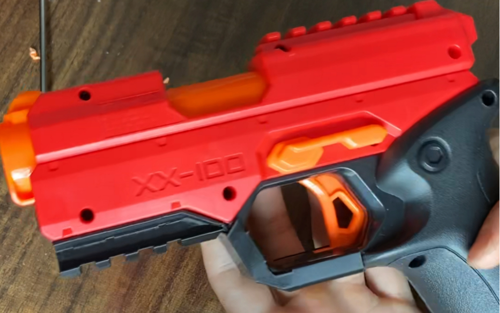 nerf蛟龙发射器改装造型切下巴按导轨补丁切限位换空保超详细说明