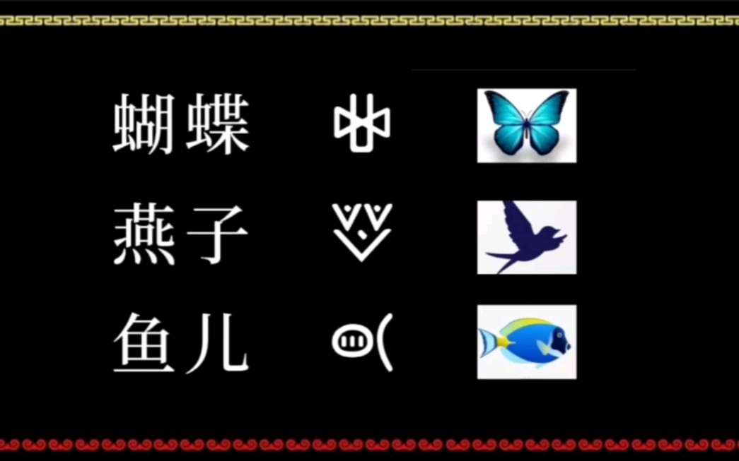彝族文字中那些超像的象形文字|《动物篇》