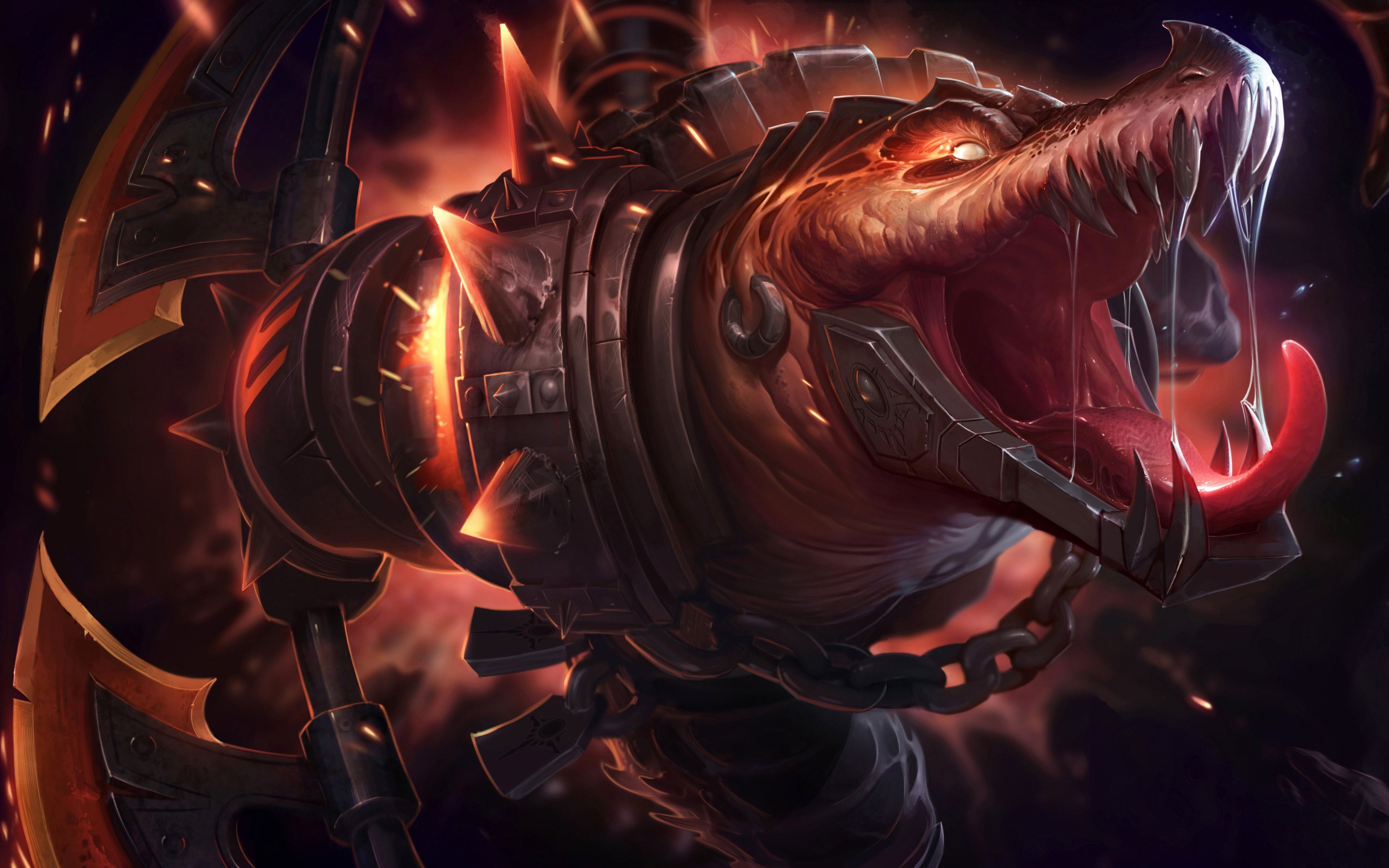 枯萎之壤 雷克顿 鳄鱼皮肤视频 - lol英雄联盟手游 scorched earth