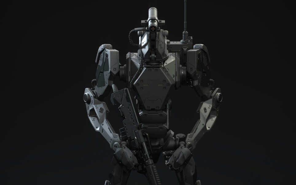 【机动装甲】"灰熊"战斗机器人_哔哩哔哩_bilibili