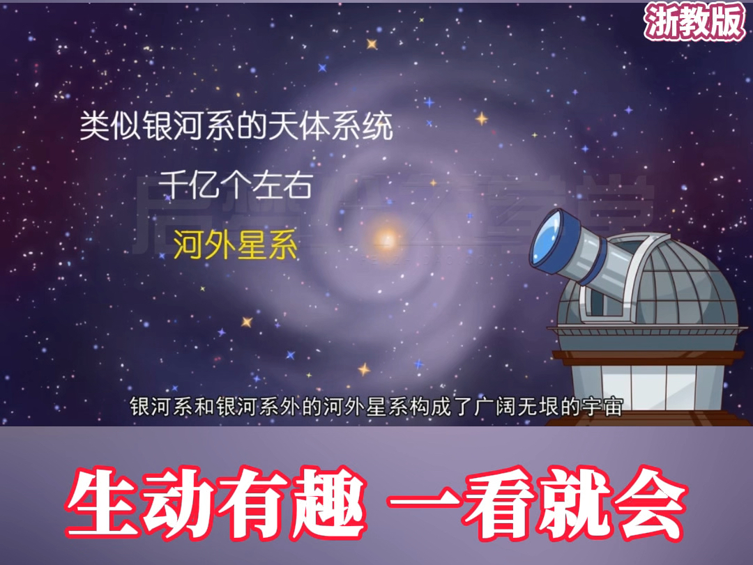 七年级上册科学《银河系和河外星系》浙教版新教材,提炼重难点,知识点,常考点,查漏补缺,轻松记忆逆袭满分哔哩哔哩bilibili